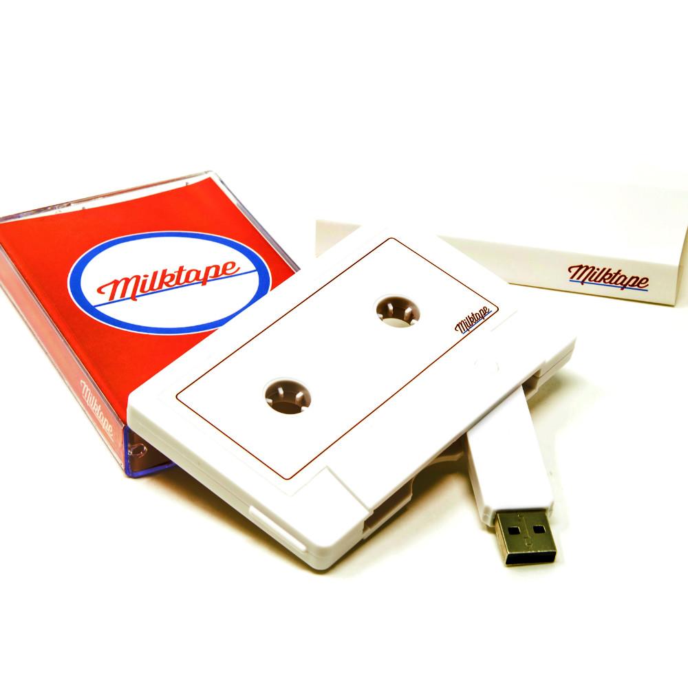 USB Mixtape - Cassette Tape Flash Drive by Milktape (128MB, 16GB)